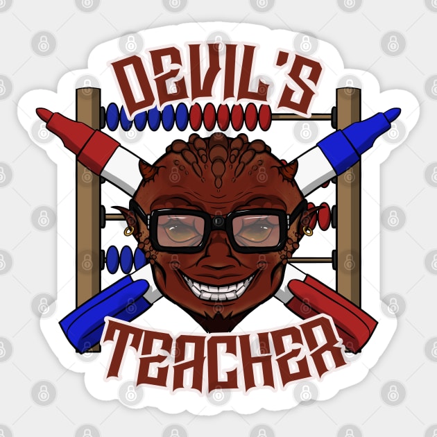 Devil's Teacher Sticker by RampArt